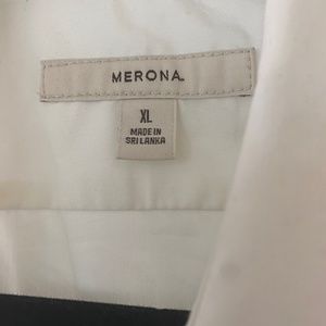 Ladies white  short sleeve cotton shirt/top